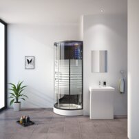 Sprchová parná kabína Čierna perla 90 BLACK PEARL 2nd. generation