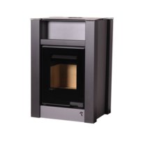 Krbové kachle HS Flamingo Lend 11/5 Šedá ER s výmenníkom a el reguláciou - AQUAFLAM