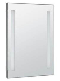 LED podsvietené zrkadlo 50x70cm, gombíkový vypínač
