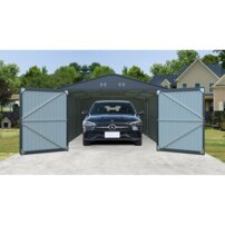 kovová garáž Riwall PRO RMCG 20x13 Anthracite 3,8x6 m