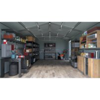 kovová garáž Riwall PRO RMCG 20x13 Anthracite 3,8x6 m