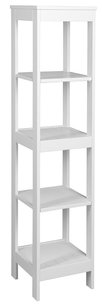 ETIDE policový regál vysoký 36x152x36 cm, biela mat