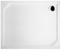 SARA sprchová vanička z liateho mramoru, obdĺžnik 110x90x4cm, hladká