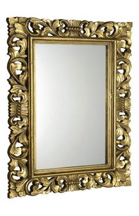 SCULE zrkadlo v ráme, 70x100cm, zlatá Antique