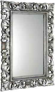 SCULE zrkadlo v ráme, 80x120cm, strieborná Antique