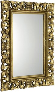 SCULE zrkadlo v ráme, 80x120cm, zlatá