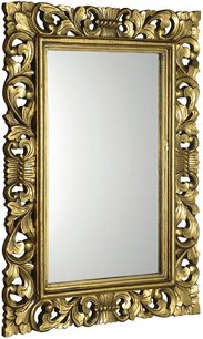 SCULE zrkadlo v ráme, 80x120cm, zlatá