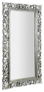 SCULE zrkadlo v ráme, 80x150cm, strieborná Antique