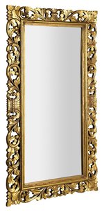 SCULE zrkadlo v ráme, 80x150cm, zlatá