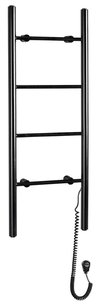 KARBO Elektrický sušiak uterákov, okrúhly, 400x1120 mm, 87 W, čierna
