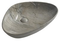 DALMA keramické umývadlo 58,5x39x14 cm, grigio