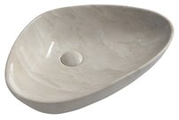 DALMA keramické umývadlo 58,5x39x14 cm, marfil