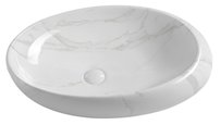 DALMA keramické umývadlo 68x44x16,5 cm, carrara