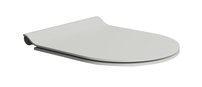 WC sedátko Soft Close SLIM, duroplast, cenere mat/chróm