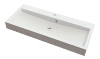 ORINOKO umývadlo 100x42cm, liaty mramor, biela
