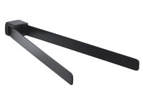 PIRENEI  držiak uterákov dvojitý otočný, čierna matná