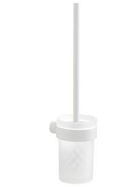 PIRENEI WC kefa závesná, biela matná/sklo satin