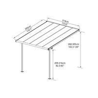 Canopia- Palram Sierra 3000 Antracit 3 X 3