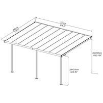 Palram Sierra 5400 biela 3 X 5,46
