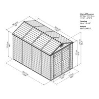 Canopia- PALRAM SKYLIGHT 6X10 ANTRACIT