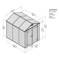 Canopia- PALRAM SKYLIGHT 6X8 HNEDÝ