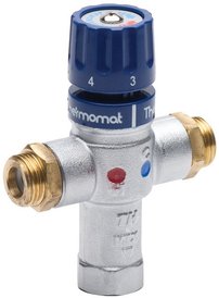 Termostatický zmiešavač, 1/2 'M, 30-60 stupňov, spätné klapky