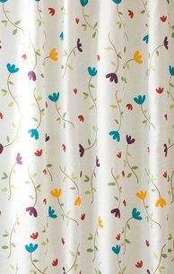 Sprchový záves 180x200cm, polyester, kvetovaný