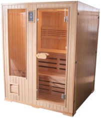 Sanotechnik Helsinki fínska sauna pre 3 osoby, 152x152cm