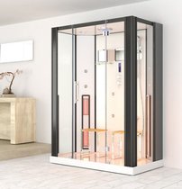 Parný sprchový box + infračervená kabína D89, 145x90x215cm