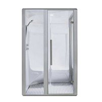 Parná sauna AWT S200C alu 131x131 ĺavý