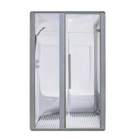 AWT parná sauna S200D alu 114x131 ĺavý