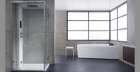 AWT GE104TSL s akrylovou zásterou 170x130