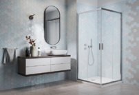 H2O obdĺžnikový sprchový kút Comfort D 100x80