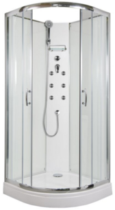 ARTTEC BRILIANT NEW - masážny sprchovací box model 4 chinchila