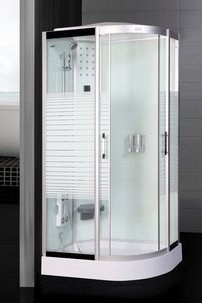 Parná kabína Biela perla 120R WHITE PEARL 120x80cm pravé prevedenie