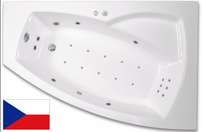 ARTTEC THALEILA FLAT 160 x 105 cm pravá hydromasážna akrylátová vaňa