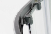 Sanotechnik RIO sprchový box štvrťkruh bez strechy 90x90x203 cm, biely, PS03