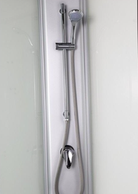 Sanotechnik RIO sprchový box štvrťkruh bez strechy 90x90x203 cm, biely, PS03