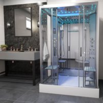 Sprchová kabína Platinium Twin 1400x900mm Silver Frame bez pary