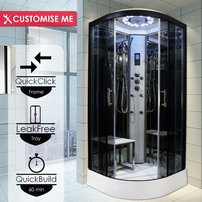 Hydromasážna kabína Insignia 10 Platinium s termostatickou batériou a aromaterapiou