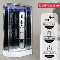 Hydromasážna kabína Insignia Premium 12R pravá verzia 120x80cm