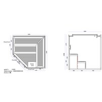 AWT E1242B červený céder 200x200 9kW Kivi