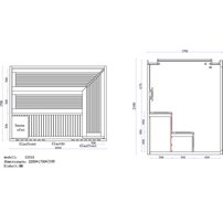 AWT E1241A červený céder 220x170 9kW Kivi