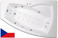 ARTTEC THALEILA LUXUS 160 x 105 pravá hydromasážna akrylátová vaňa